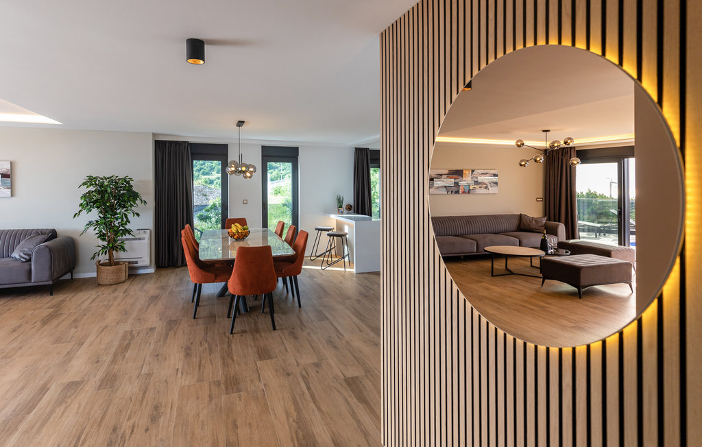 Stylish interior of Villa Sirius luxury villa in Bast